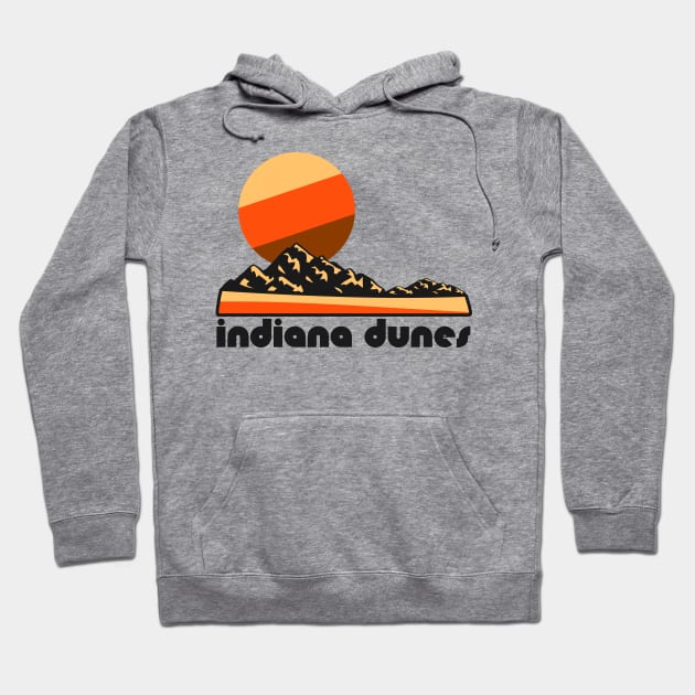 Retro Indiana Dunes ))(( Tourist Souvenir National Park Design Hoodie by darklordpug